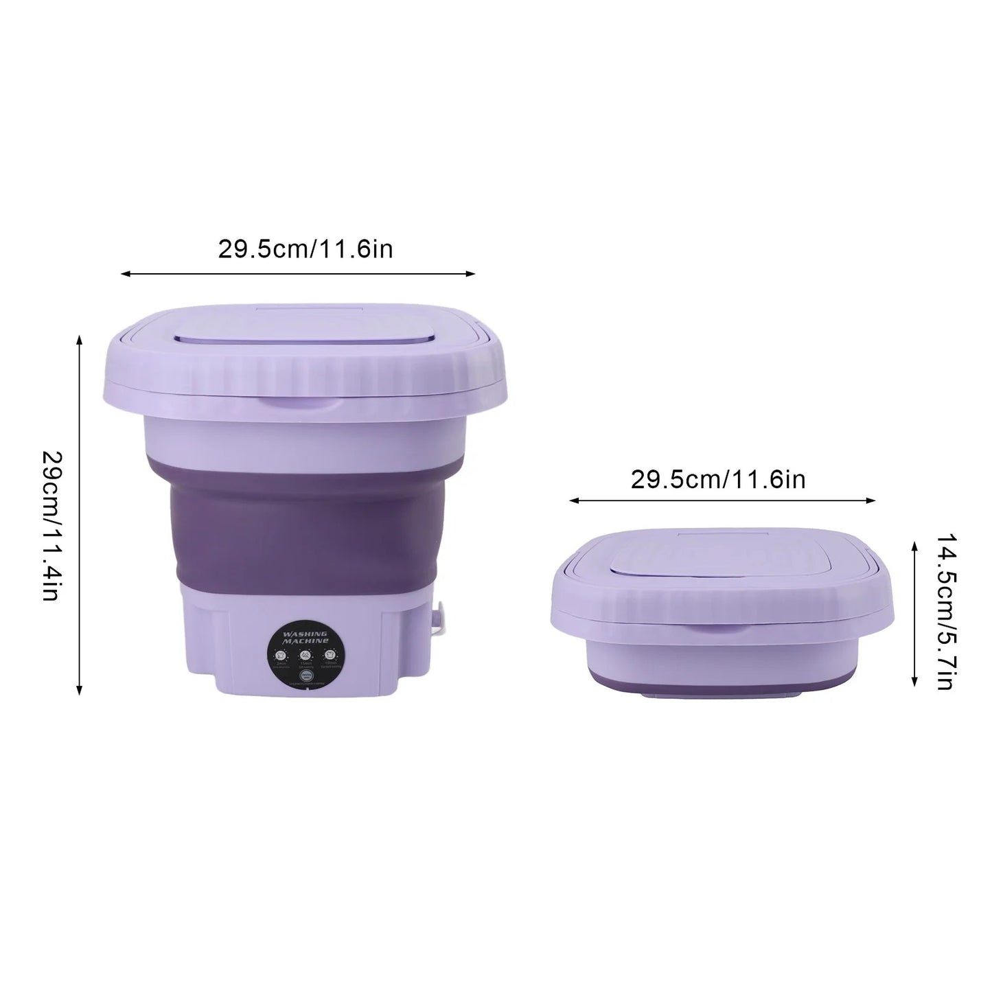 Mini Machine à Laver Pliable – Idéale pour Petits Espaces & Voyages