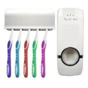 Distributeur mural de dentifrice avec support