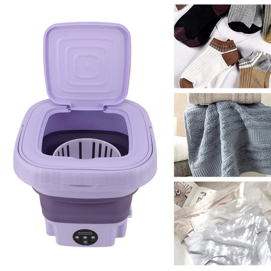 Mini Machine à Laver Pliable – Idéale pour Petits Espaces & Voyages